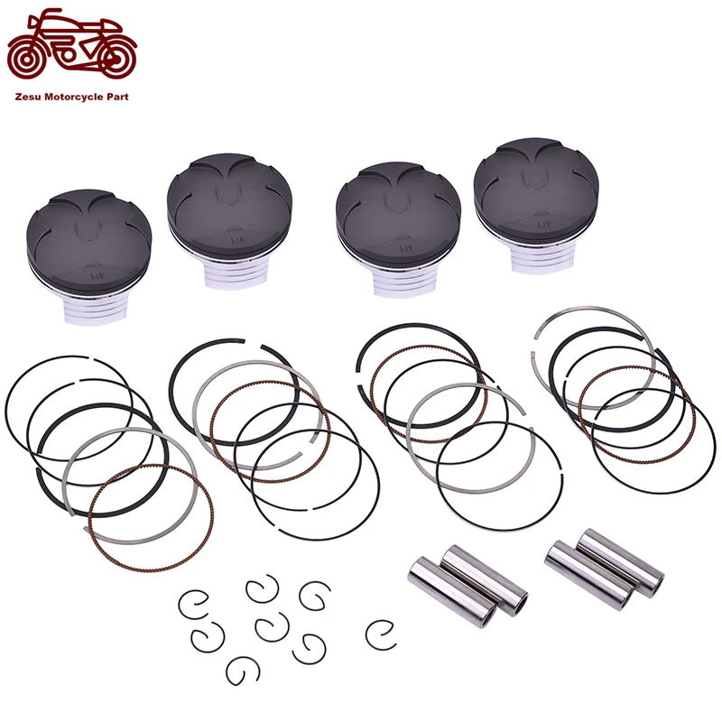 67mm 67.25mm 67.50mm 67.75mm 68mm STD~+100 +25 +50 +75 Motorcycle Engine Pison & Rings Set For HONDA CBR600 RA AC F5 2019-2020