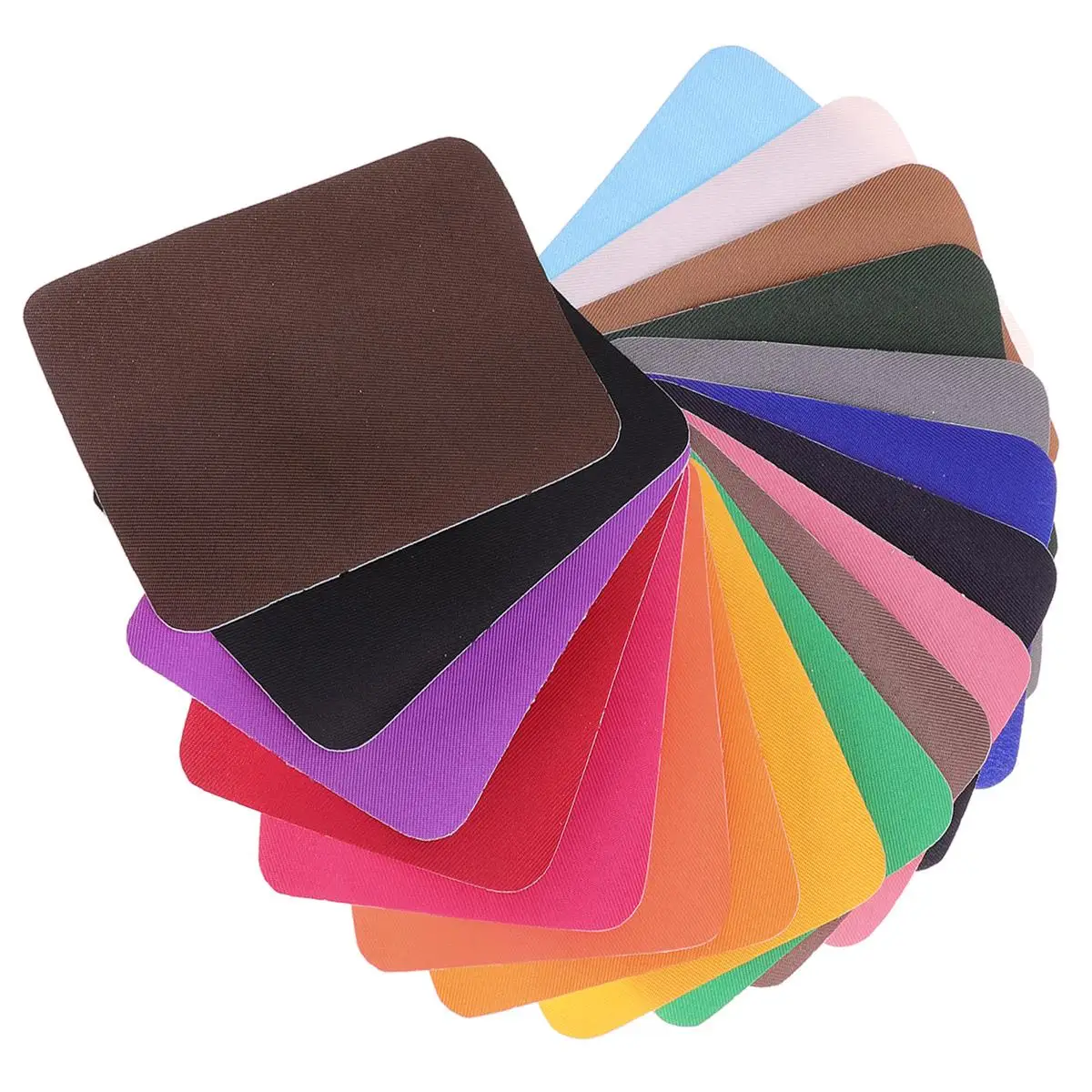 

18 Pcs Elbow Patches Colorful Round Knee Cloth Decal for Clothes Jeans Repair Projects Iron On Sewing Hide Holes