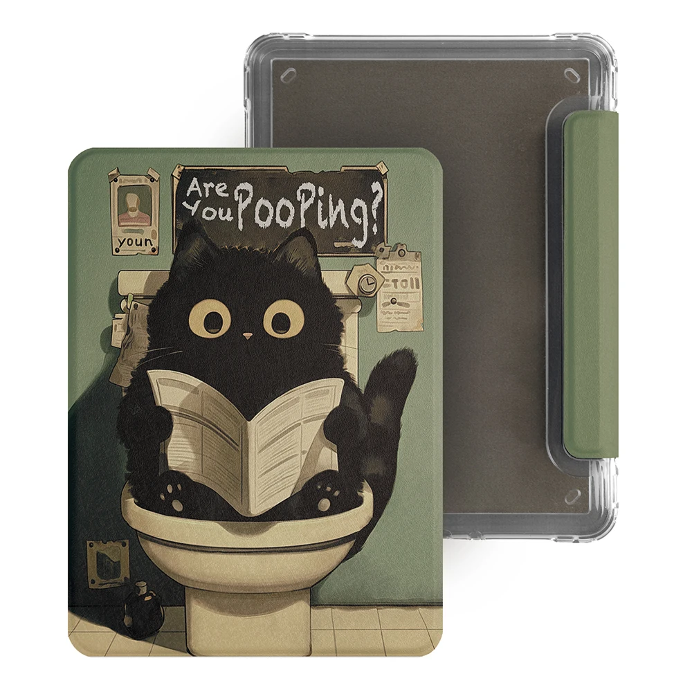 Twosheep Hülle für Kindle 11. Generation, Colosoft Paperwhite 12. 11. 10. 7. Generation, magnetisch abnehmbar, transparente Rückseite, automatische Aufwach- und Schlaffunktion, niedlicher Stil