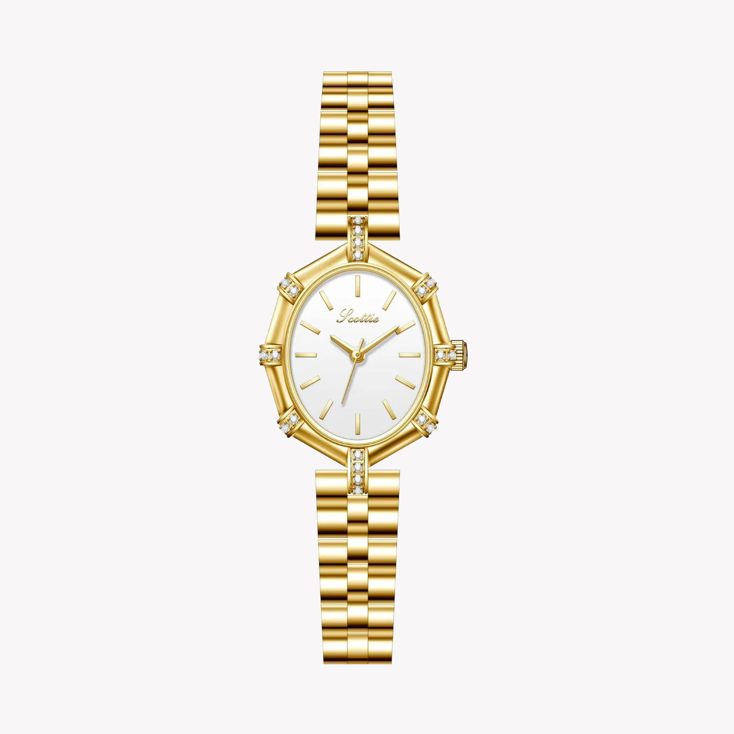 Montre à quartz vintage pour femme, or, argent, gris, acier inoxydable, Orologio, montre-bracelet pour filles, montre ovale pour femmes, diamant, Reloj Mujer