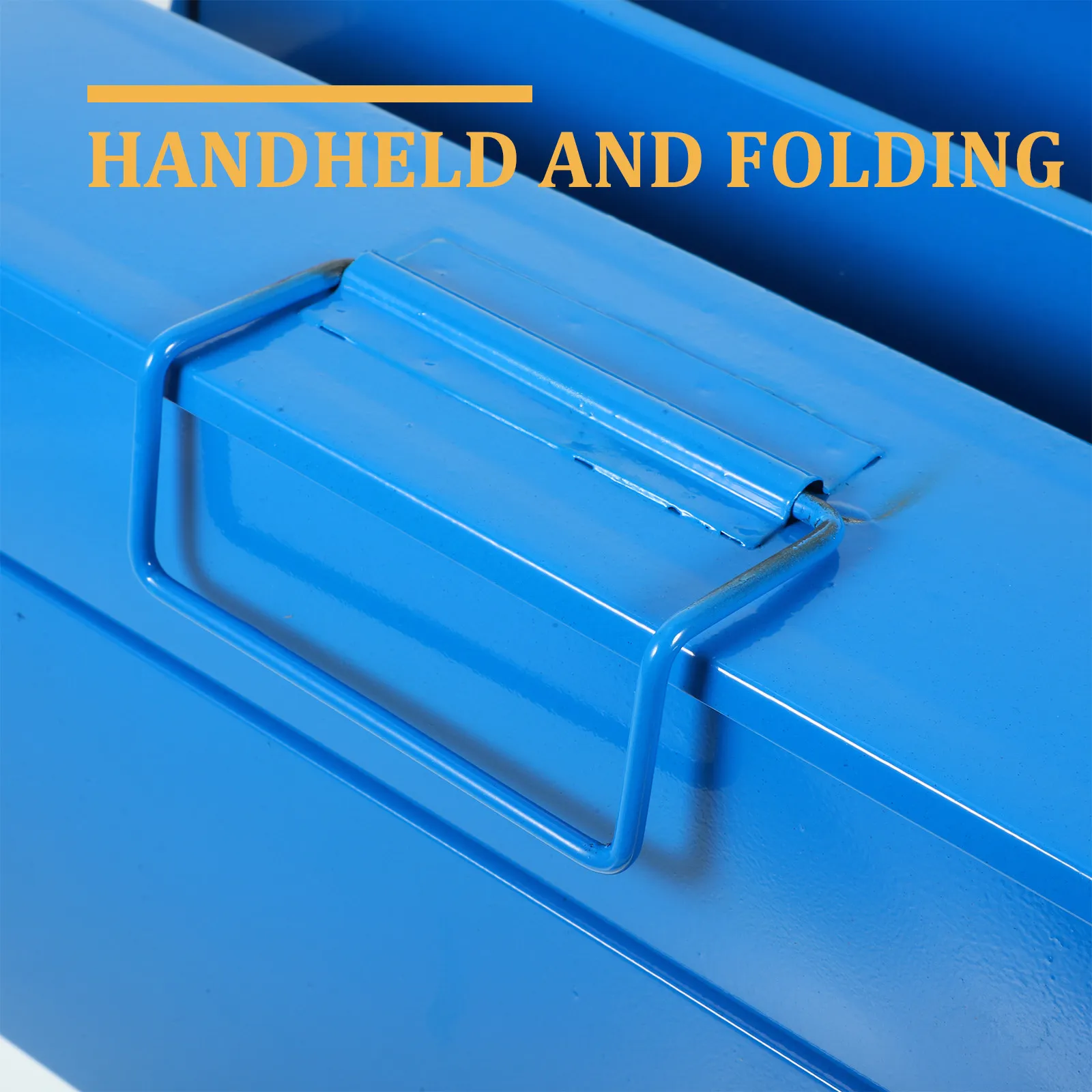 1Pcs Tools Suitcase Folding Double-Layer Iron Storage Box Large Capacity Handheld Household Tools Organizer Lockable Safe