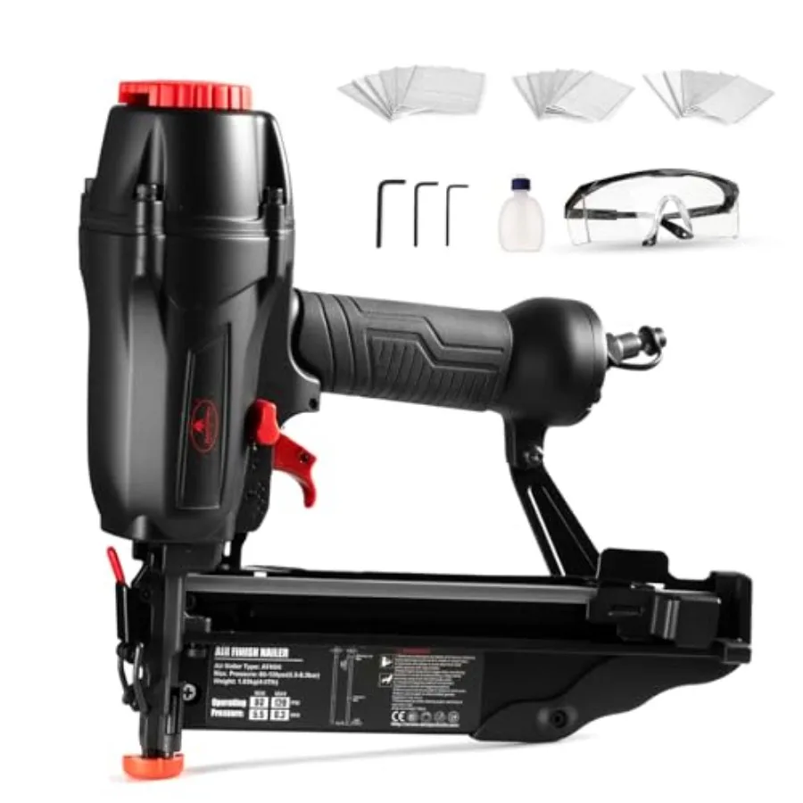 

Пневматический гвоздезабивной станок для прецизионных деревообрабатывающих проектов: 16-метровый гвоздезабивной пистолет с 90 гвоздями/мин. Инструмент для настройки регулируемой глубины-F