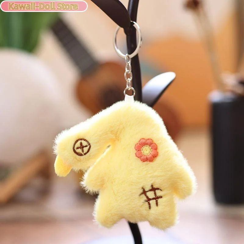 面白い花ガチョウぬいぐるみキーホルダーぬいぐるみアヒル人形キーリングバックパックペンダント通学ぶら下げ装飾素敵なギフト