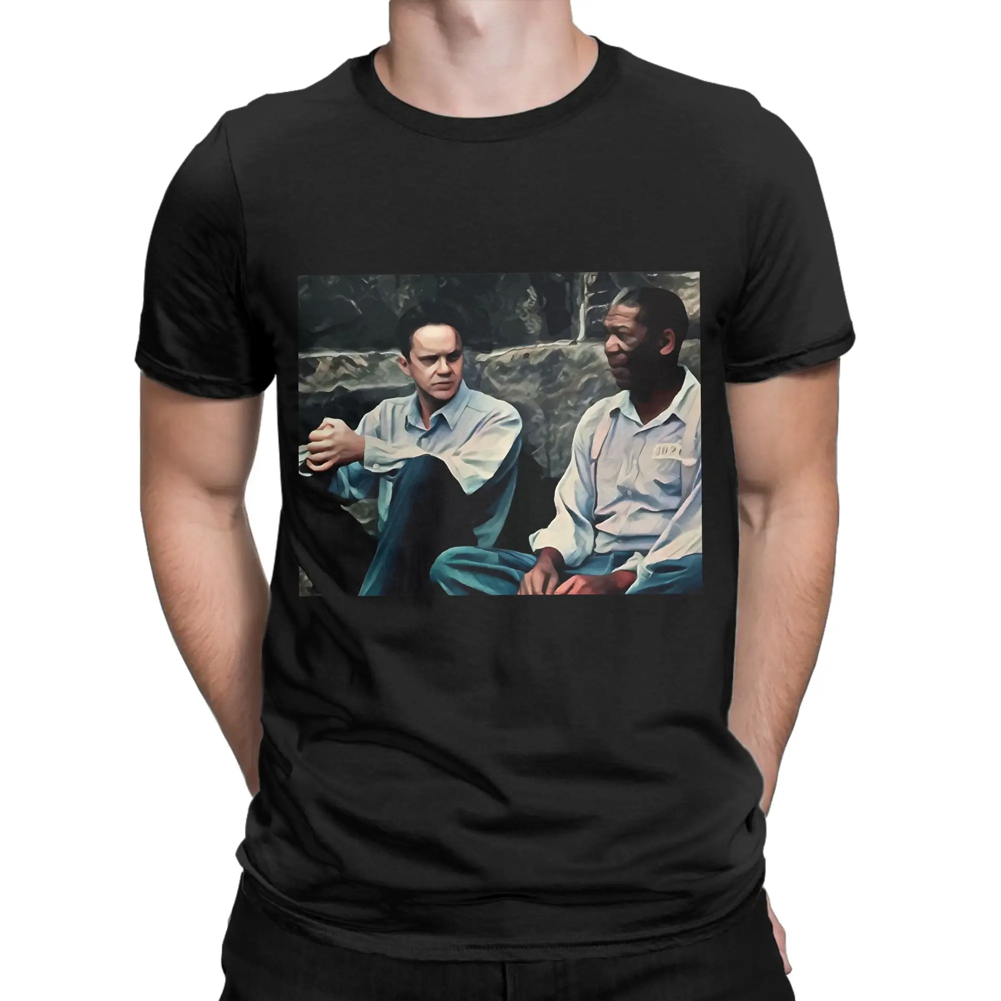 The Shawshank Redemption Andy Dufresne Funny 100% Cotton T-Shirt The Shawshank Redemption Tees Tops For Men