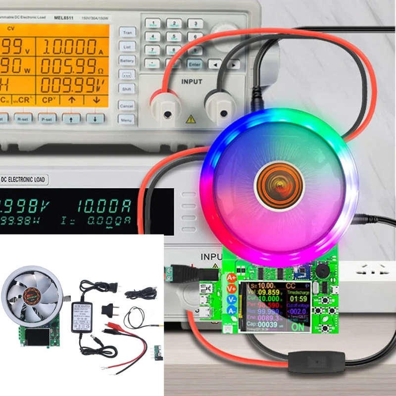 Electronic Load Tester 150W Upgrade Version 4-wire for DC Electronic Lithium Battery Capacity Monitor Discharge DropShipping