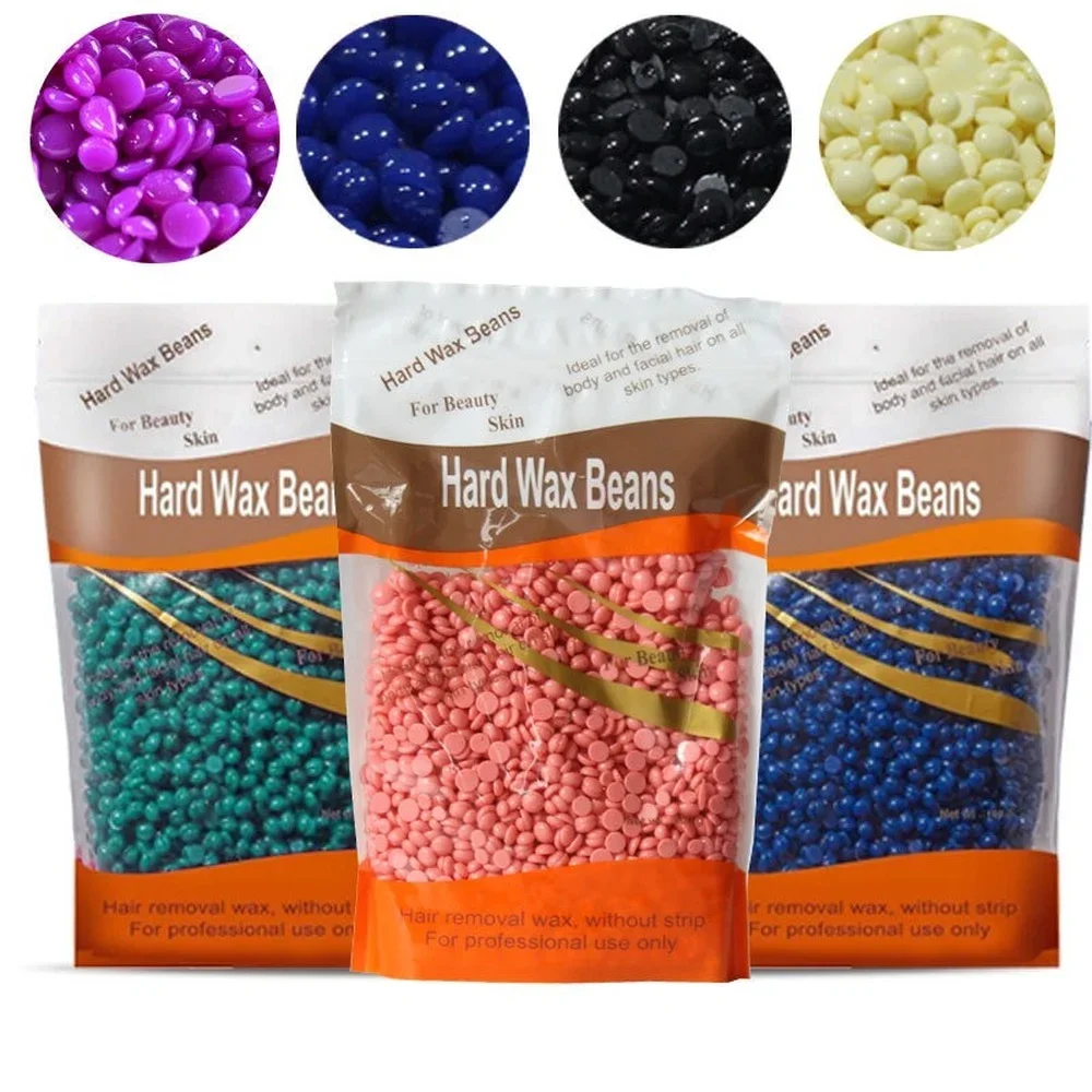 100g Wax Beans Hot Film Hard Wax Depilatory Hard Hair Removal Bean Waxing Bikini Face Legs Body Hair Removal Unisex