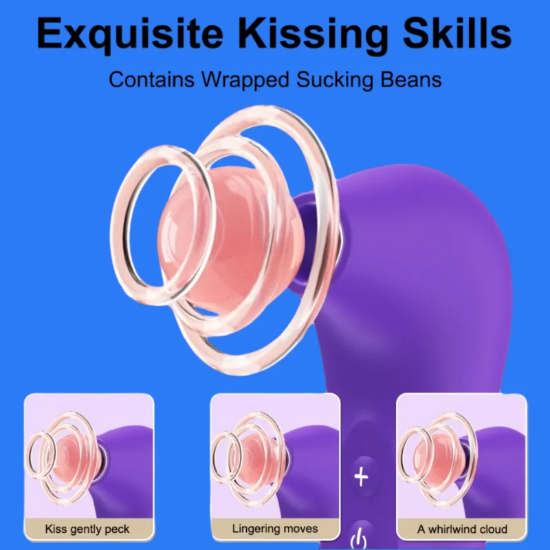 Powerful Silicone Sucking Vibrator Clitoral Stimulator Vacuum Massager Rechargeable Waterproof Discreet Sex Toy for Women