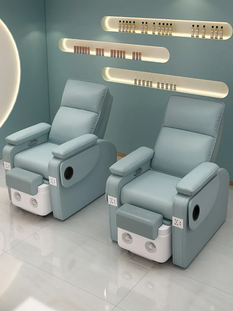 Nail and eyelash sofa, foot massage chair, embroidered eyebrow chair, multi-functional electric foot massage sofa