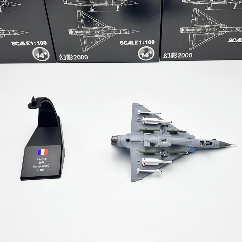 Jason TUTU Diecast Metal 1/100 Scale French Mirage 2000 Fighter Jet Mirage-2000 Aircraft Model Planes Drop Shipping