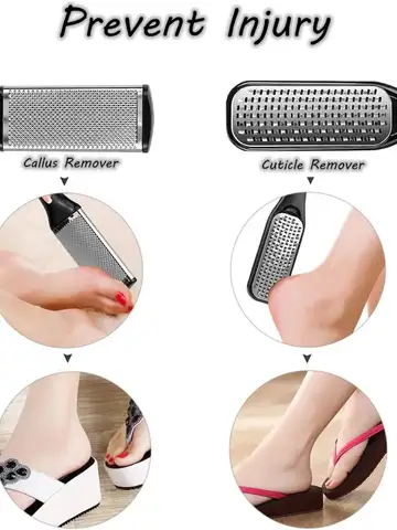 Pedicure Kit 8/10/23 in 1 Stainless Steel Professional Pedicure Tools Set Foot Rasp Peel Callus Dead Skin Remover