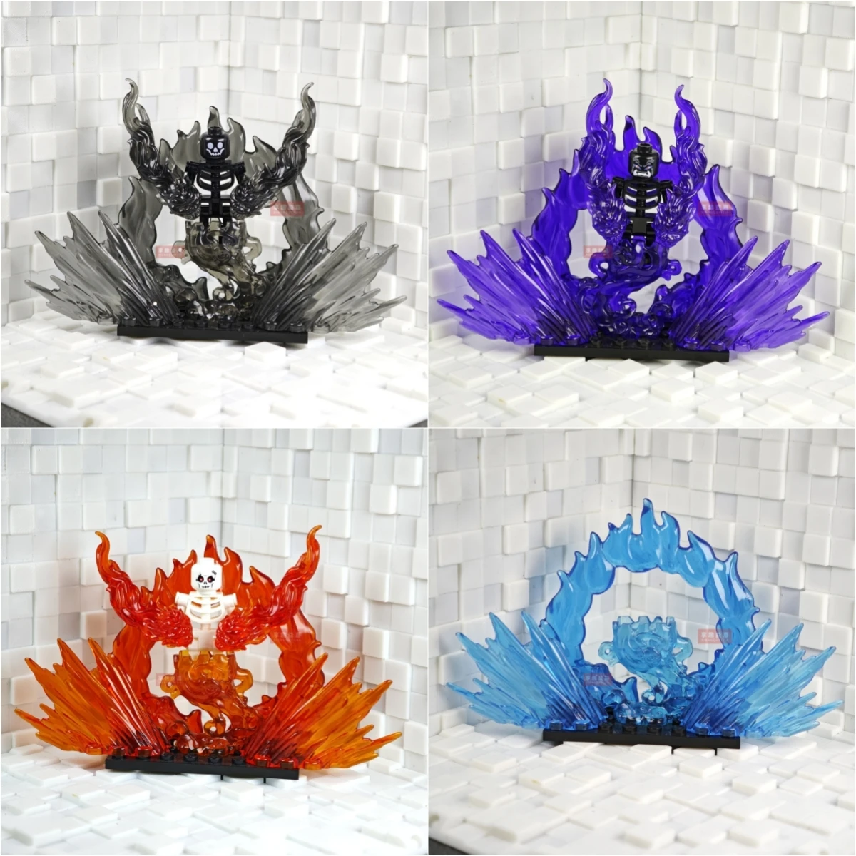 

New Anime Special Effects Accessories for 4.5cm Dolls Bricks Toys Building Blocks MOC DIY Parts for Children Birthday Gifts