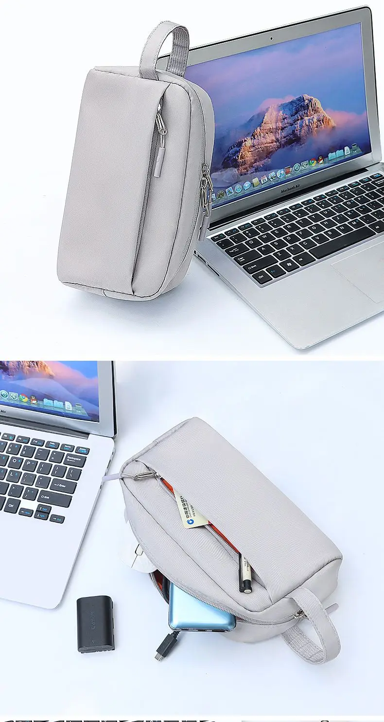 Digitale Gadget-Aufbewahrungstasche Leichter Kabel-Organizer für Powerbank und USB-Ladegerät – Detail 12