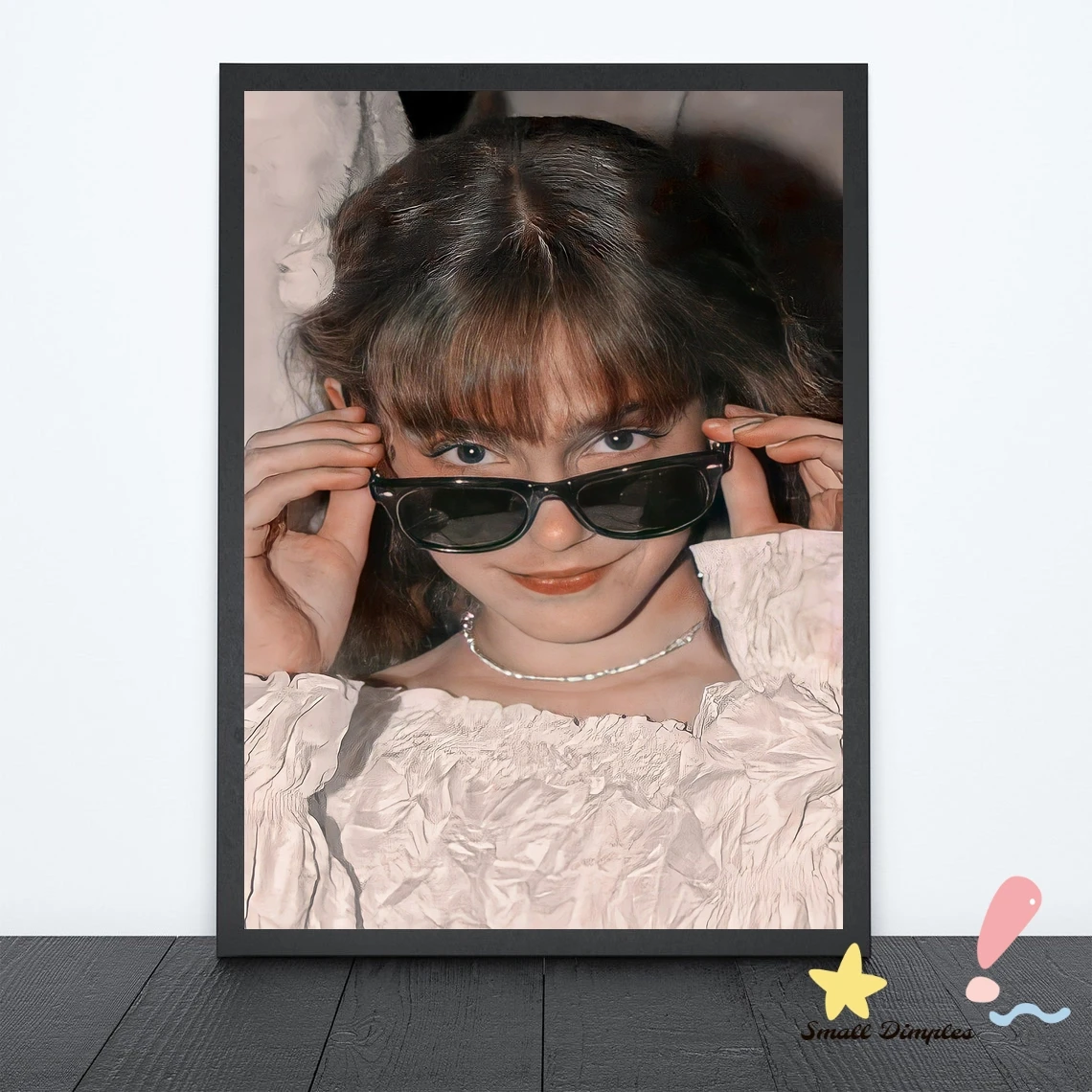 إيما واتسون الموسيقى ستار المشارك قماش الفن طباعة ديكور المنزل طلاء جدران (بدون إطار) #2