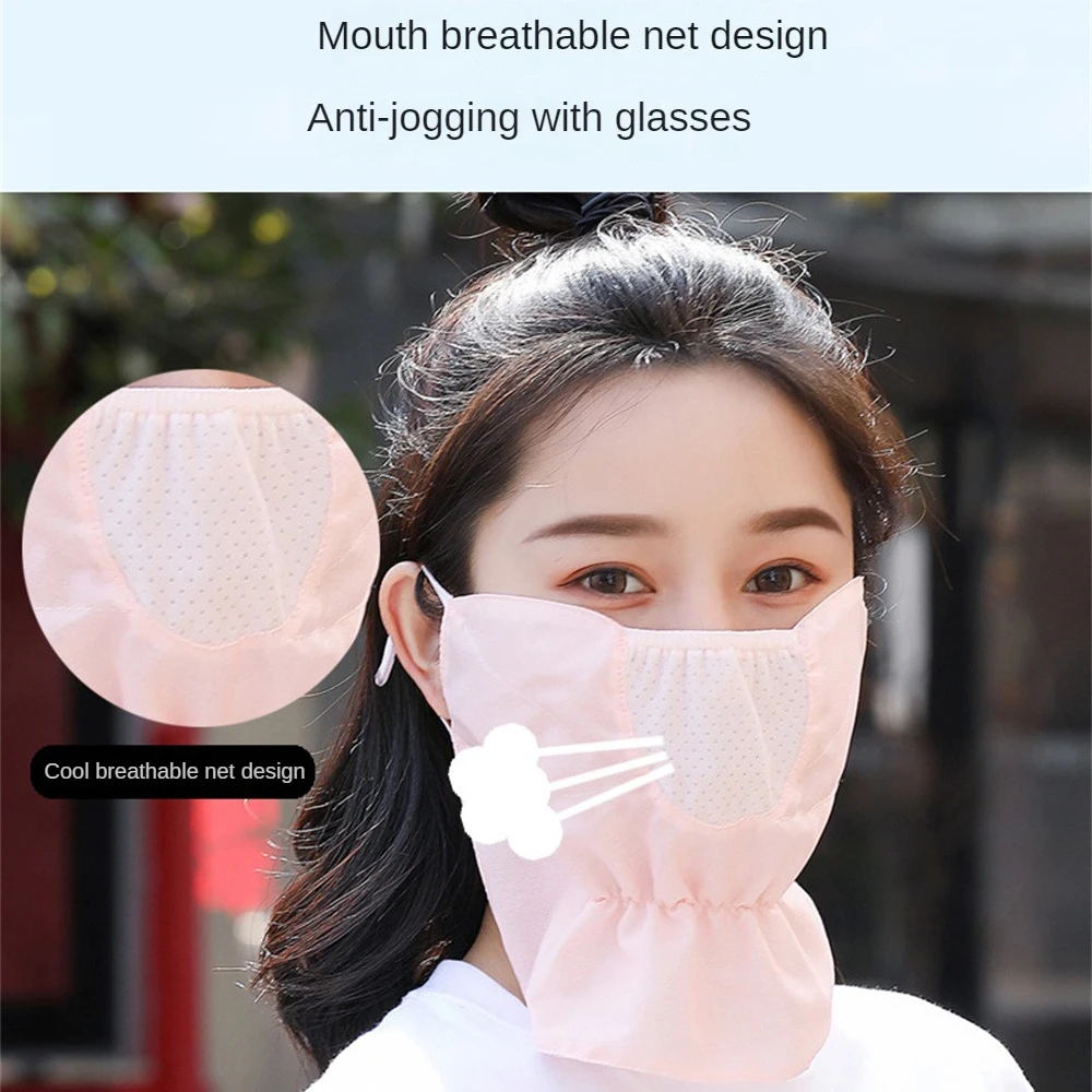 Uv Resistant Colorful Anti-dust Breathable Sun Protection Sports   Entertainment Hiking Scarves Camping   Hiking Summer Mask