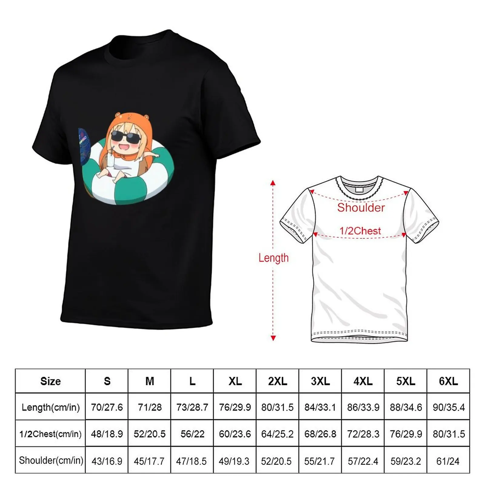 Футболка Umaru Chilling Himouto Umaru-chan легкая футболка для занятий спортом на открытом воздухе