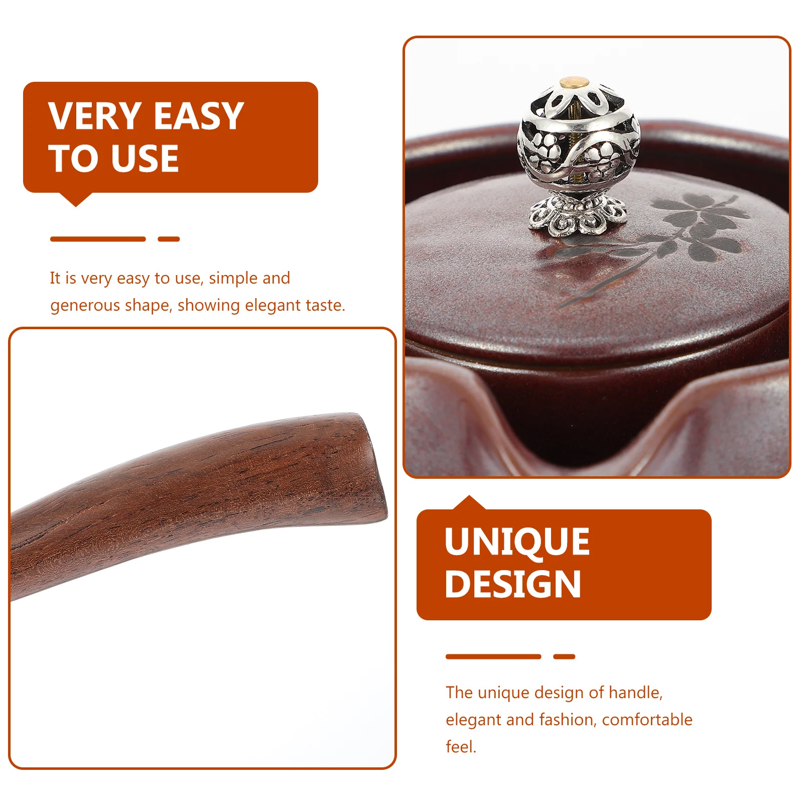 

1Pcs Small Qing Gan Ceramic Tea Kettle Unique Spout Retro Design Comfortable Grip Home Teaware Porcelain Tea Kettle