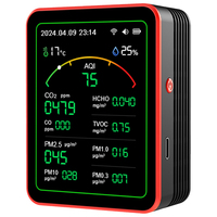 WiFi 15 in 1 Indoor Air Quality Monitor APP Control Portable AQI PM0.3 PM1.0 PM2.5 PM10 Tester Household CO CO2 TVOC HCHO Tester