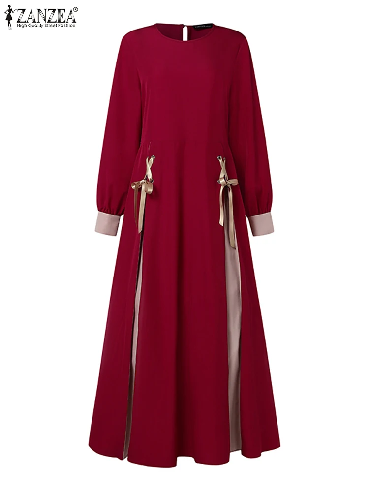 فستان إسلامي موضة 2025 عباية ZANZEA فستان صيفي نسائي طويل ماكسي فيستدوس إيسياميك رداء عيد مبارك كم طويل قفطان #3