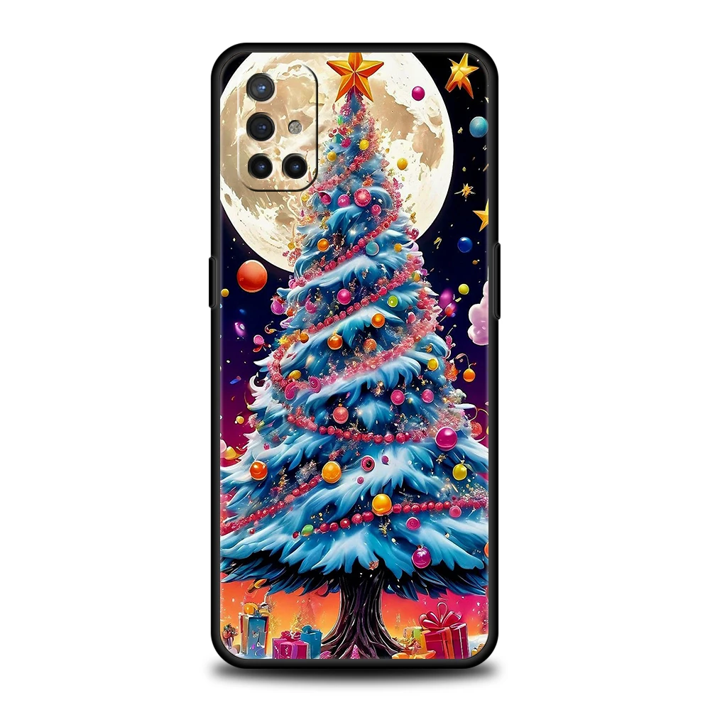 Phone Case For Oneplus 13R 12R 10T 11 R10 Nord N200 N30 N10 10 9 9R 9RT CE 2 3 Pro Lite Soft TPU Cover Christmas Christmas Tree