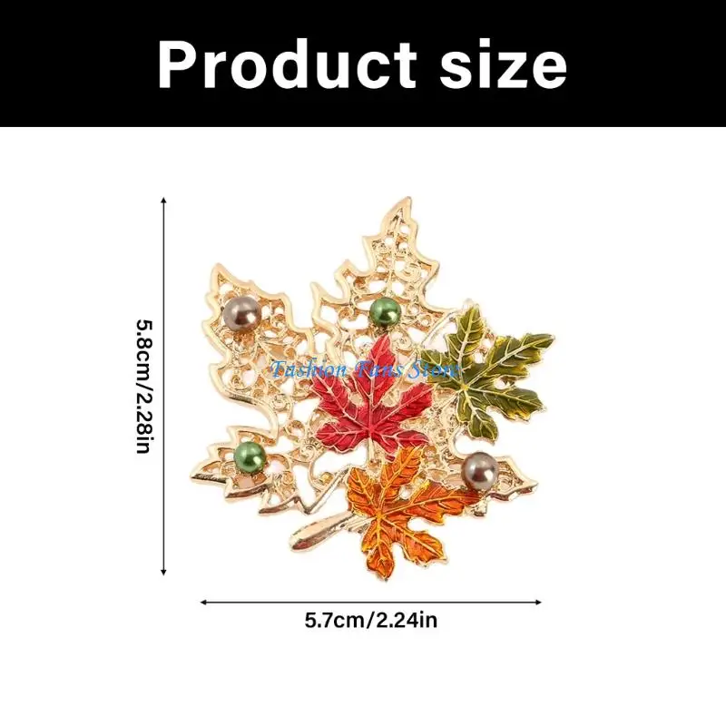 بروش أنيق من خشب القيقب للنساء مزين بكريستال معدني مستوحى من الطراز العتيق لحفلات الزفاف والارتداء اليومي #6