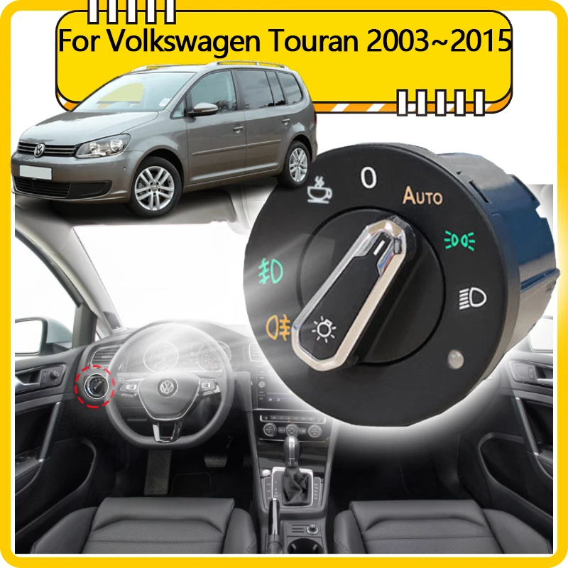 

Headlight Automatic Switch For Volkswagen VW Touran 1T3 1T1 1T2 Golf Touran 2003~2015 Upgrade Car Accessories Auto Tuning 2011