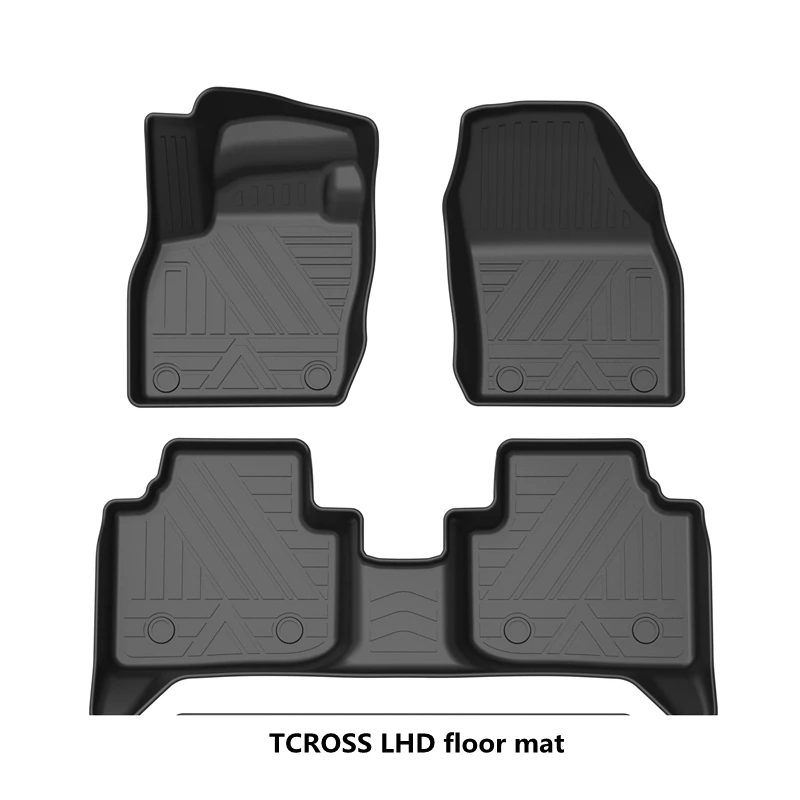 تستخدم لسجاد سيارة فولكس فاجن Tcross Tcross الحصير سيارة لجميع الأحوال الجوية مناسب لصيدات أرضية سيارة فولكس فاجن Tcross المقاومة للماء