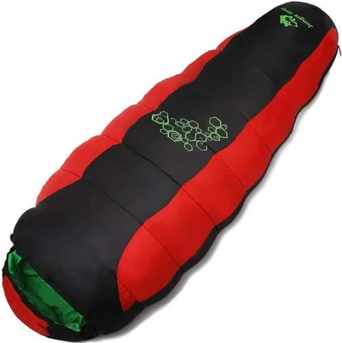 Imagen 2 del producto Jungle King CY0901 Sacos de dormir de algodón con cuatro agujeros y relleno grueso aptos para invierno térmico 4 tipos de espesor Camping viaje