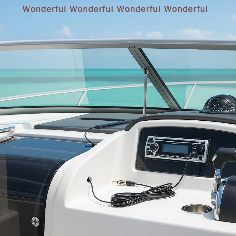 High Performance 5M Universal Car FM AM Radio Antenna Stable Signal Reception for Cars Trucks SUV Outdoor Adventures