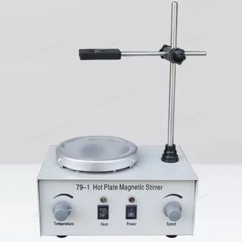 250W Dual Control Magnetic Heating Stirrer Laboratory Hot Plate Mixing Device Suitable for 1000ml Lab Vessel