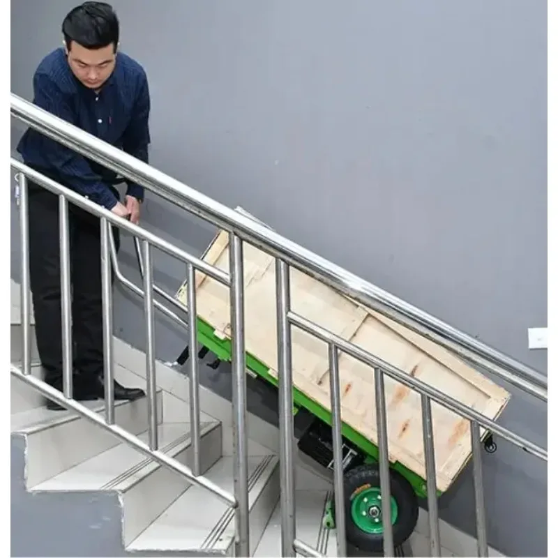 Climber Hand Truck with Mobile Tool Stair Climbing Cart Tracked Transporter Climb Cart Trolley 250KG Electric Stair
