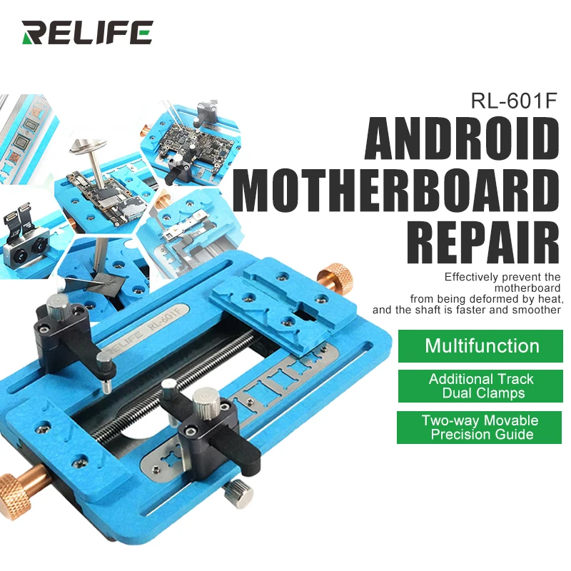 RELIFE RL-601I RL-601F Carte Mère Puce Réparation Mini Rotation Fixation pour Carte Mère Réparation Puce Retrait