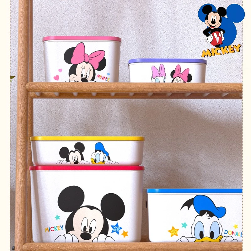 

Disney Mickey cartoon cute set storage box creative home decor with lid for clothes toys snacks storage box gift wholesale