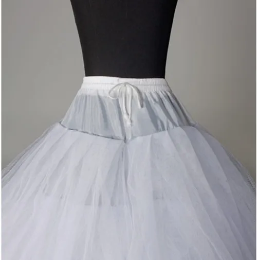 Neue Ankunft Weiß 3/6/8 Schicht Tüll Petticoat Hochzeit zubehör vestido branco unterrock jupon mariage petticoat frau