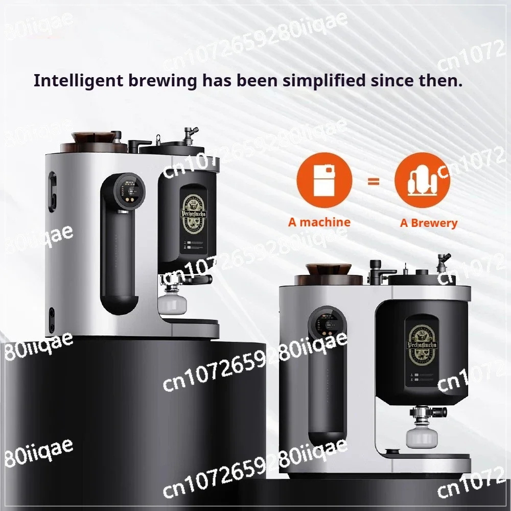 Maker with One-Touch Operation & DIY Recipes Smart Automatic Beer Brewing System 10L, Home Use Craft Beer