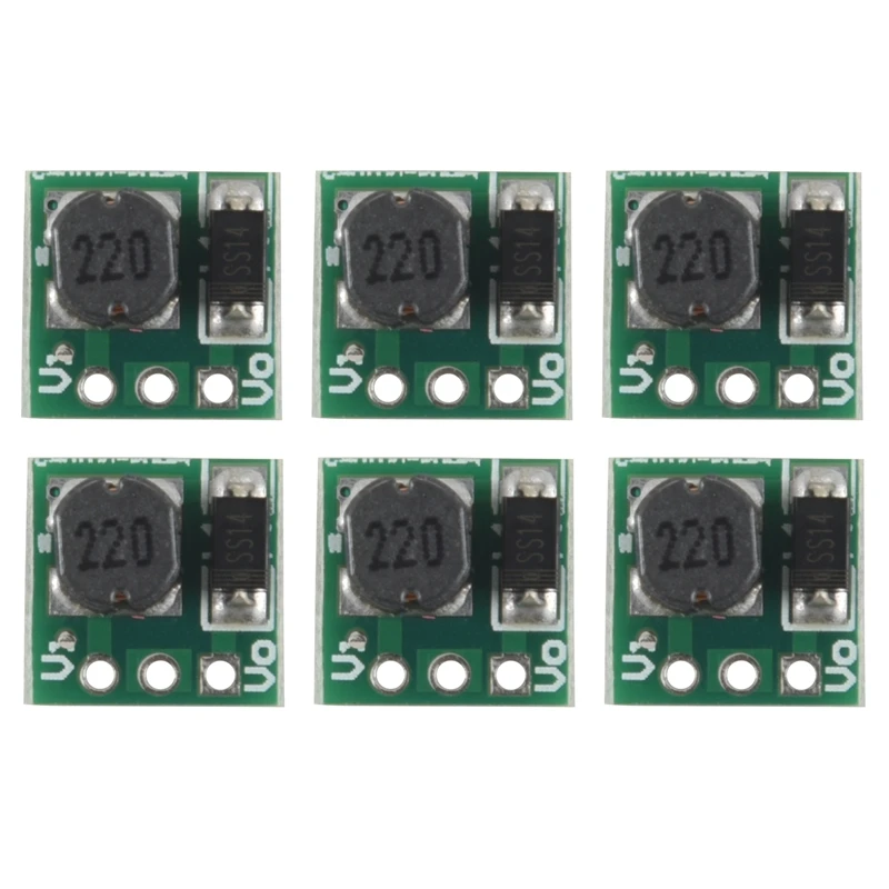 10X 0.9-5V To 5V DC-DC Step-Up Power Module Voltage Boost Converter Board 1.5V 1.8V 2.5V 3V 3.3V 3.7V 4.2V To 5V Green