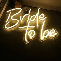 Bride to be Neon LED Light Signs, Wall Decoration, Wedding Party, Bachelorette, Engagement Party, USB
