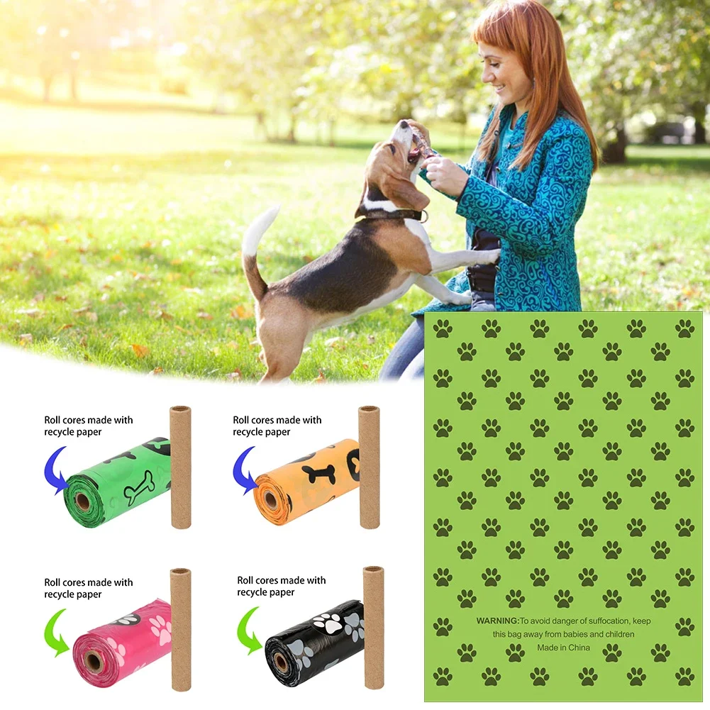 Degradable Dog Poop Bags Puppy Small Pet Outdoor Tools Toilet Pet Cat Garbage Bags for Dog Trash Litter Cleaning Shit Bag