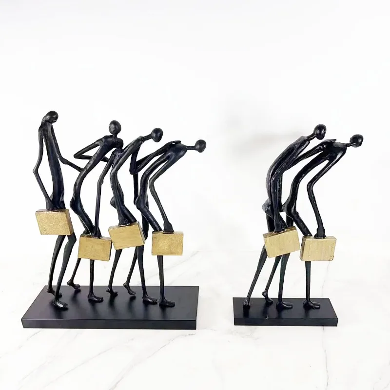 Figure gymnastics abstract ornaments, simple and modern, study office, home accessories