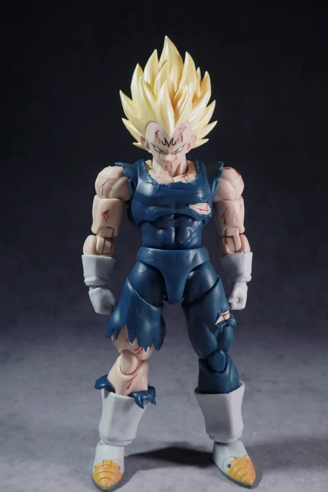 In Stock BlackHole&TK Damaged Vegeta Dragon Ball Action Figure Vegeta Figure SHF KO Figure Cool Vegeta Figure For Fans view 3