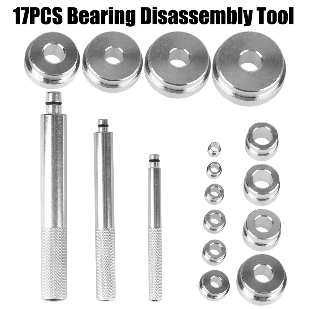 

Remover Automotive Tools Repair Kit Bearing Disassembly Tool Seal Driver Installer 17 Pcs/Set Aluminum wheel bearing kit