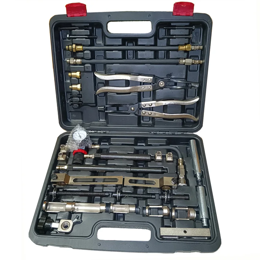 

Valve Oil Seal Disassembly Set Cylinder Head Service Tool Kit Valve Spring Compressor Removal Installer Replacement