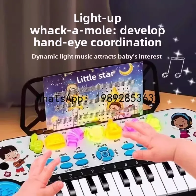 

r15Electronic Keyboard Piano Children's Toy Early Education Playable Educational Music Beginner Entry Baby