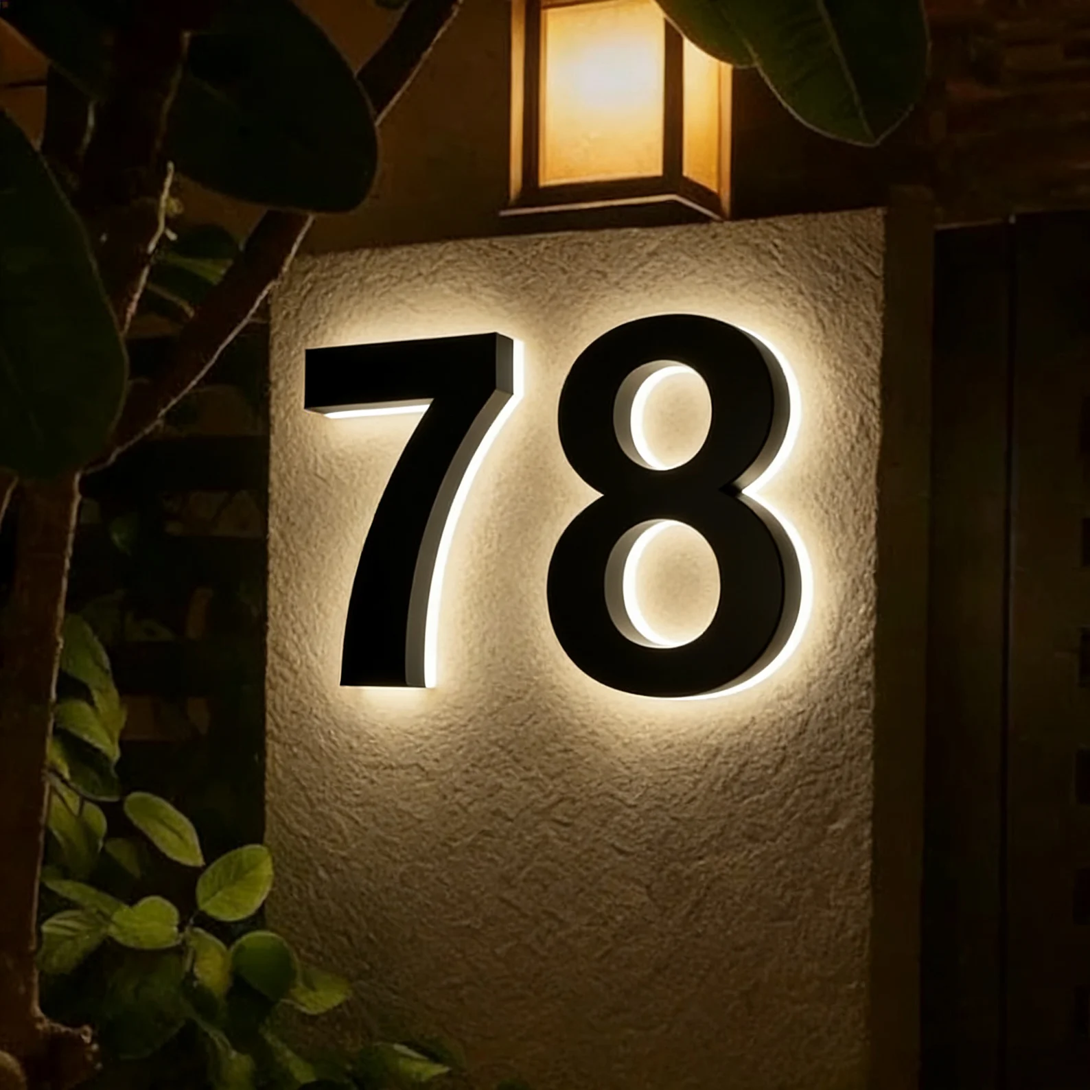 ป้ายเลขที่บ้านแบบมีไฟส่องสว่าง - Address Home Office บทวิจารณ์และราคา