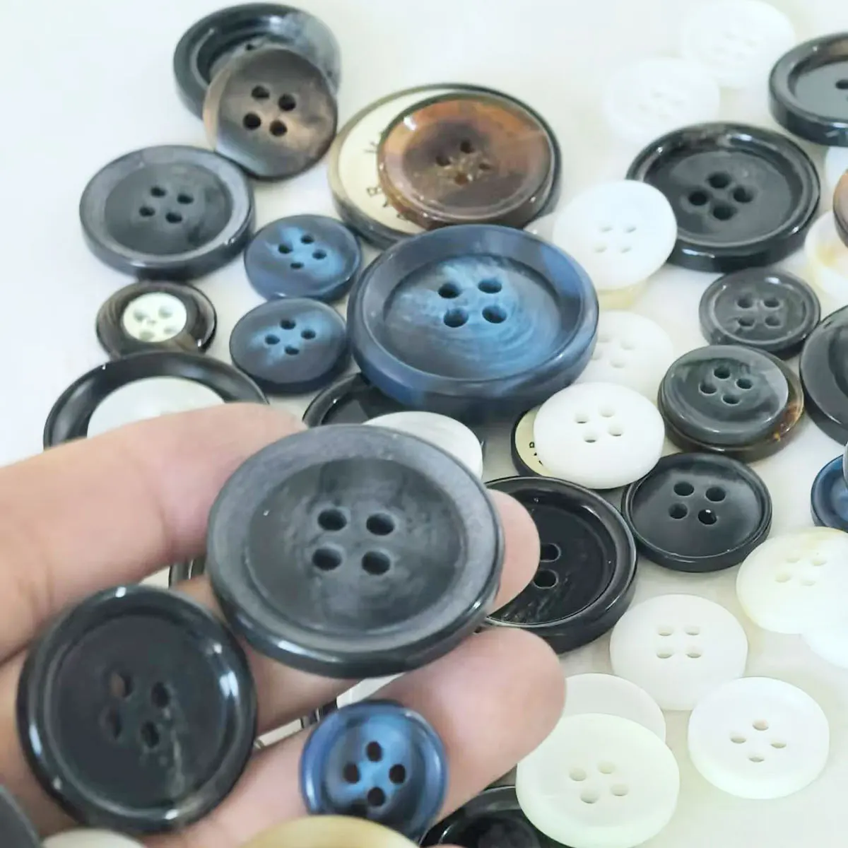50PCS Mix Round Resin Button Charm Connectors 15-30mm Handmade Crafts Scrapbook Accessories DIY Jewelry Decoration Supplies