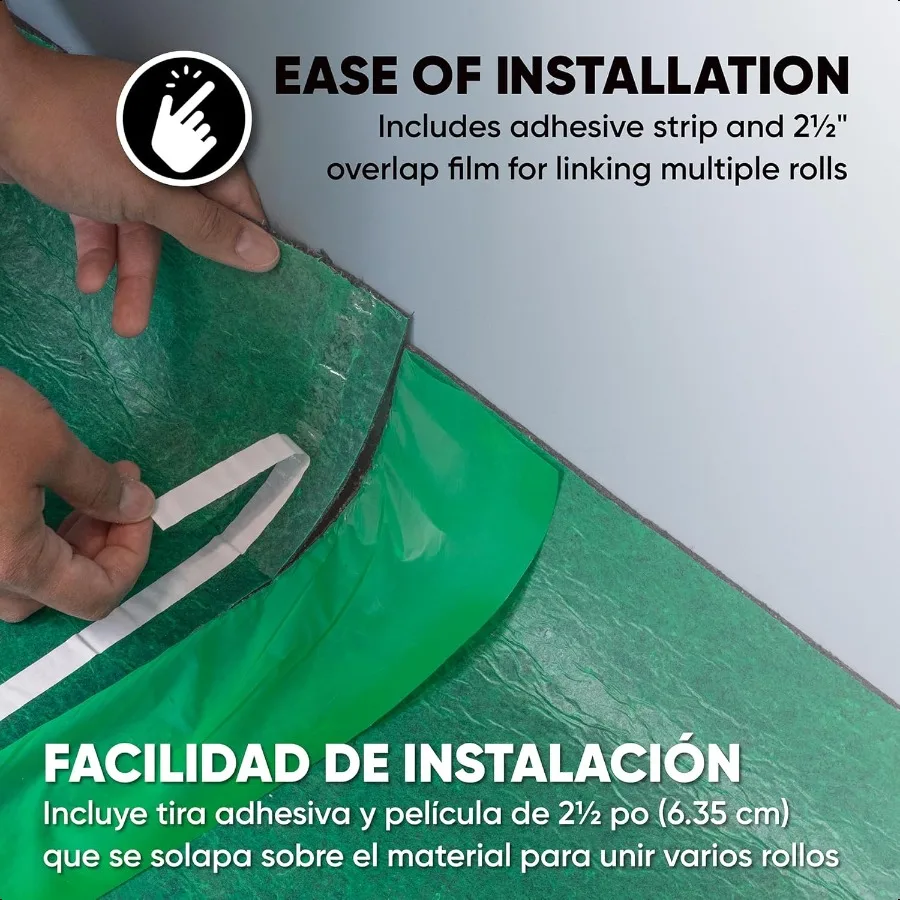 er Subposición de fieltro 100 m2. pies. Rollo 44" x 27,3' x m