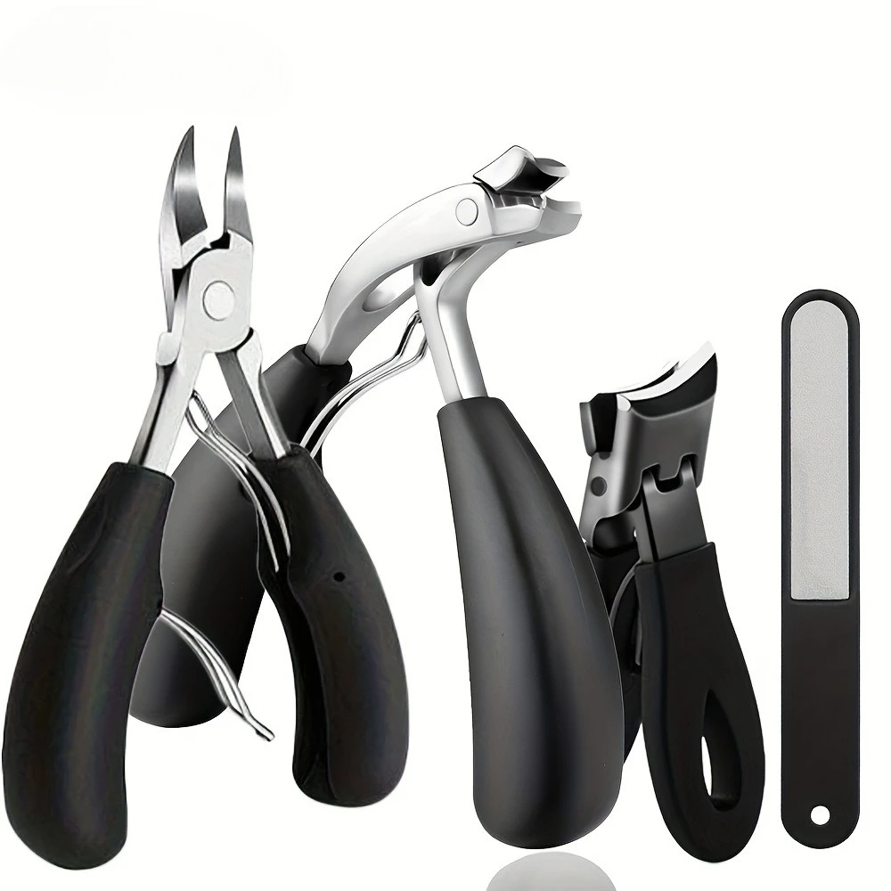 

Ingrown Toenail Clipper Set for Thick Nails Podiatrist Grade, Stainless Steel Blades with Easy Grip Handle