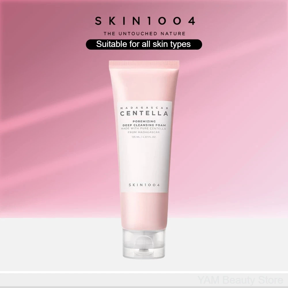 Kit de limpeza facial madagascar centella espuma, óleo de limpeza suave e porosização rápida argila vara máscara dupla conjunto de limpeza