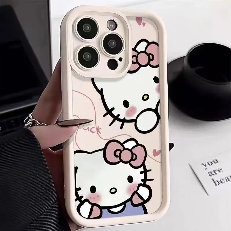 Candy Kitty Pochacco Cartoon Plain Multistep TPU Soft Phone Case for Motorola Moto G14 G54 G9 Play E22 E22i G04 G24 G34 G53 E13