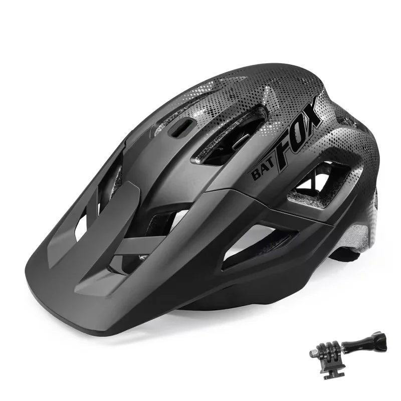 

BATFOX Mountain Bike Helmet Speed Downhill Off-road Black Safety Cap Outdoor Sports Bicycle Riding Helmet