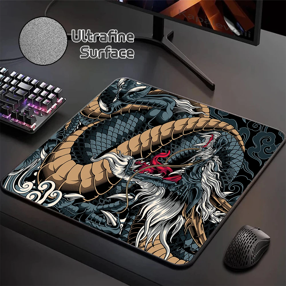 Ultrafine Surface Mouse Pad 400X450MM Mousepad Japanese Style Dragon Mouse Mat Gaming Rubber Table Pads Deskmat Keyboard Mats